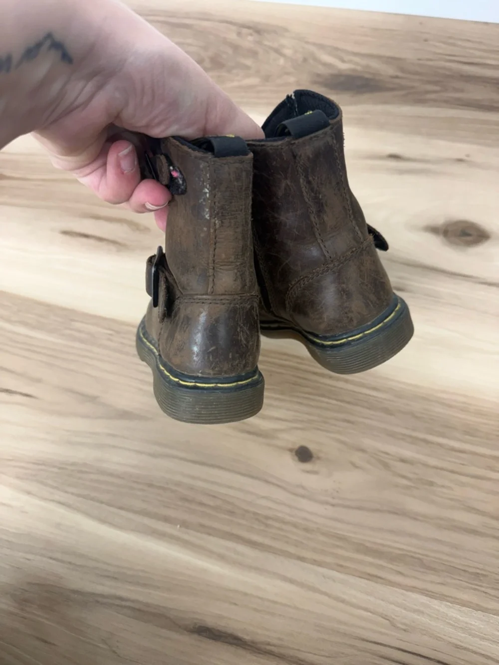 Dr. Martens Brown Leather Ankle Boot
